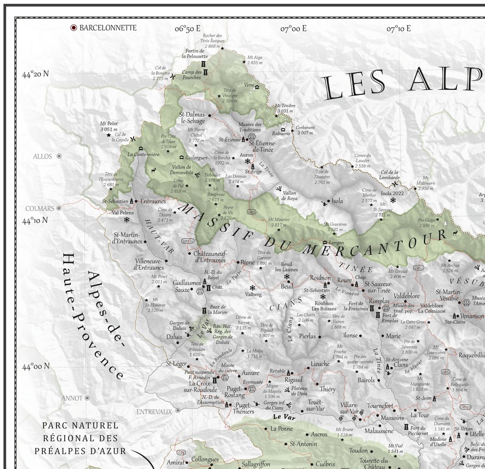 Les Alpes-Maritimes zoom - Poster