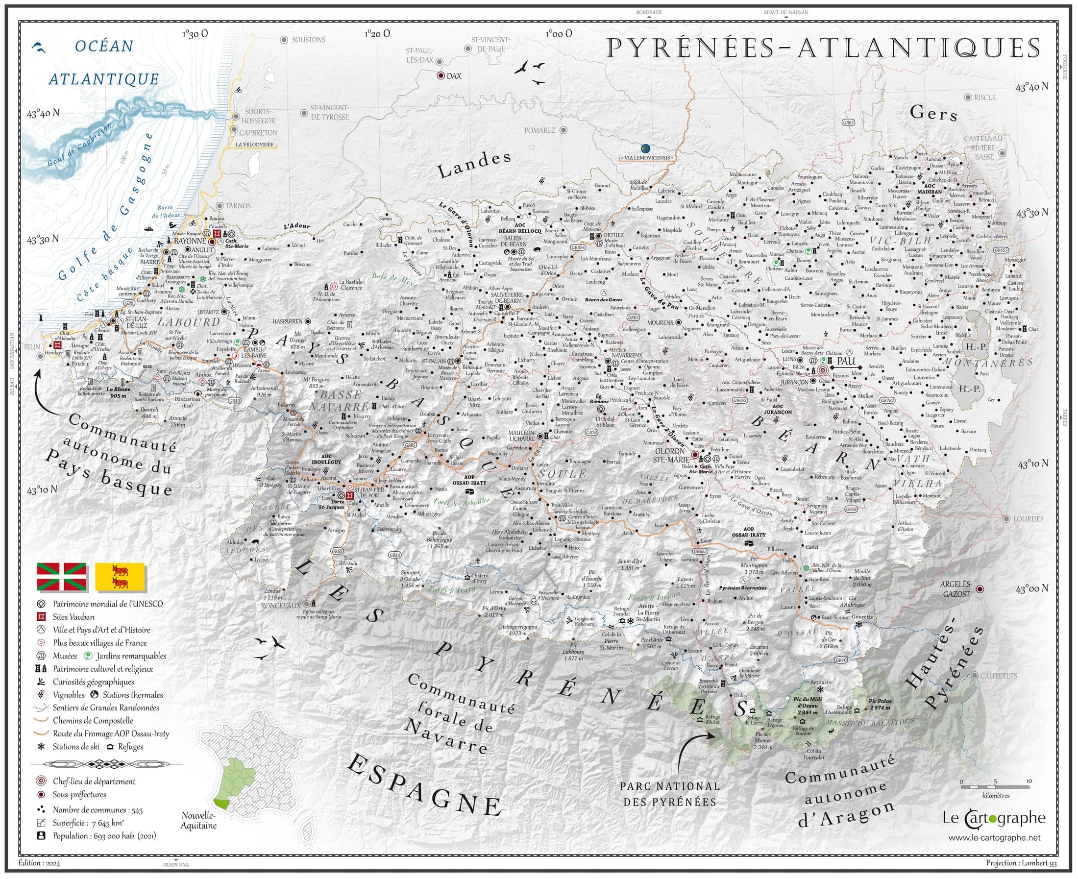 Les Pyrénées-Atlantiques - Poster