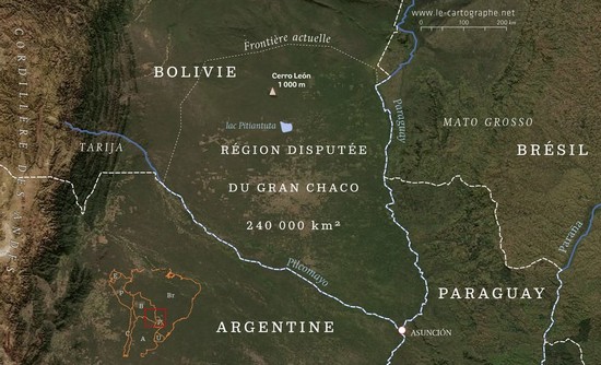 Image satellite : Le Gran Chaco