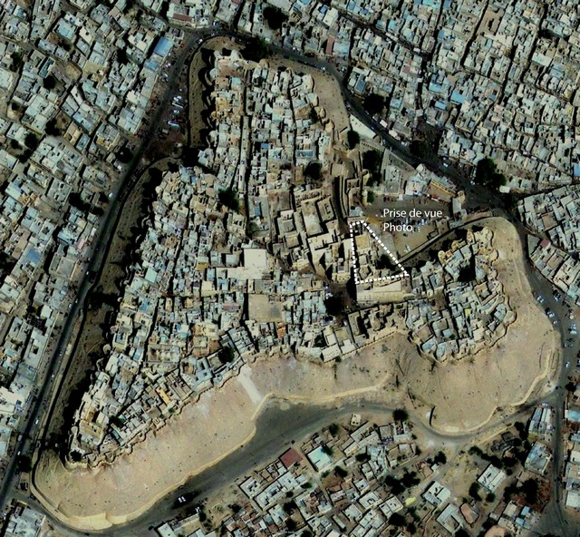 Image - Jaisalmer, la ville fortifiée (Google Earth)