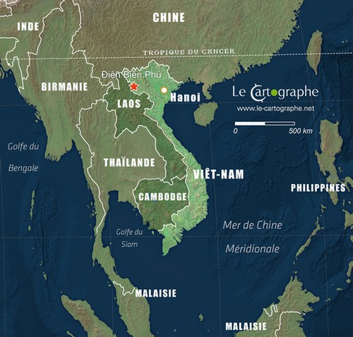 Carte - Vietnam, Ðiện Biên Phủ