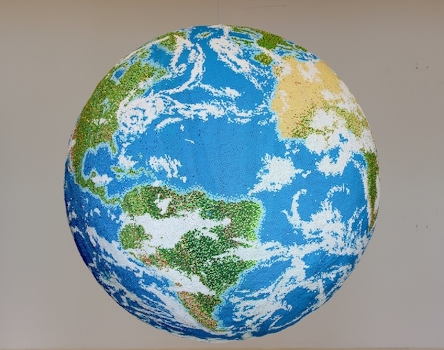 Photos : Le globe en Allumettes de Andy Yoder