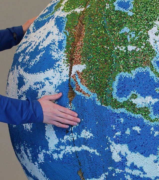 Photos : Le globe en Allumettes de Andy Yoder