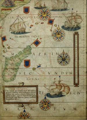 Carte : Atlas Miller, 1519 (extrait)