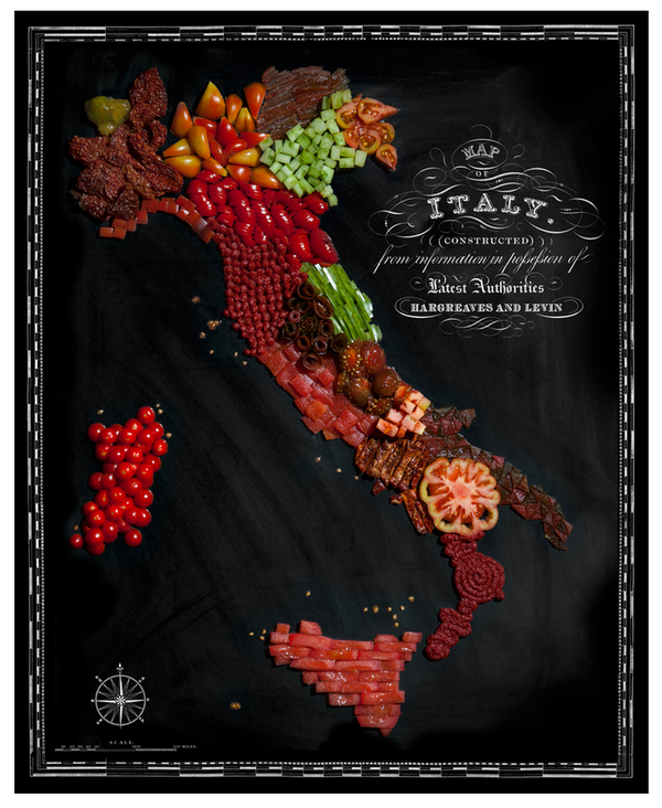 Food map : L'Italie