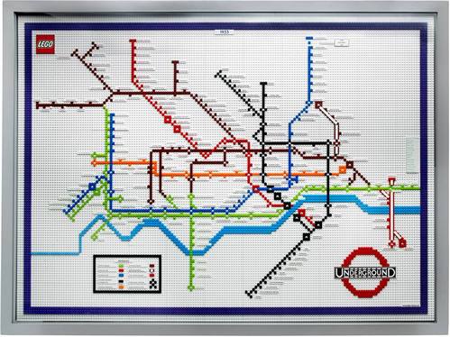 Carte : Les routes du métro de Londres en 1933