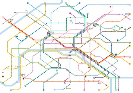 Carte : le métro parisien à nu