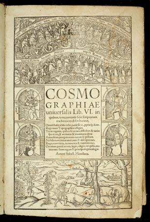 Illustration : Première de couverture de la Cosmographia Universalis