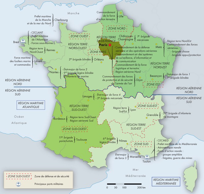 Carte - La France militaire
