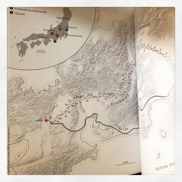 Carte : Voyage sur la route du Kisokaidō. De Hiroshige à Kuniyoshi