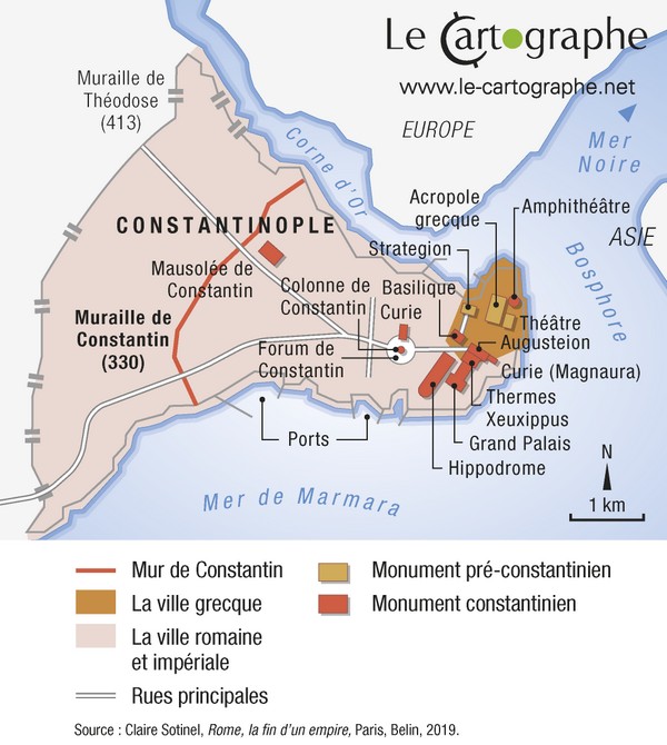 Carte : Plan de Constantinople