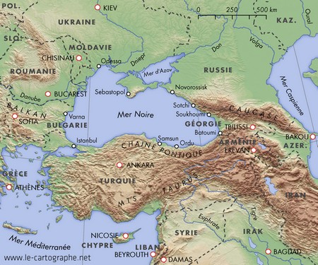 Carte : La Mer Noire