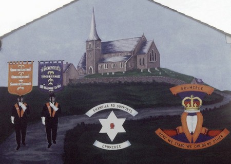 Photo : Peinture murale orangiste