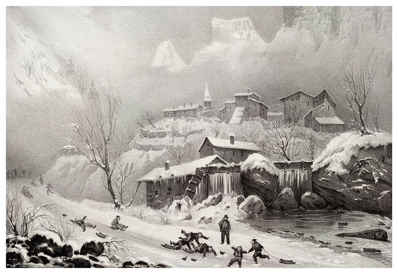 Gravures Anciennes – Planches France – Thème Les Alpes