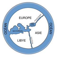 Carte du Monde d'Anaximandre Carte du Monde d'Anaximandre