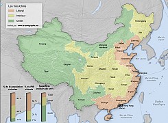 Chine - Les disparités régionales de l'espace chinois